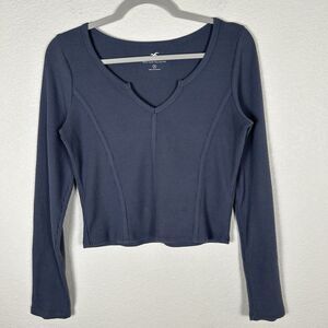 Hollister Medium Waffle Corset Y2K Cottagecore Romantic GardenGirlcore top